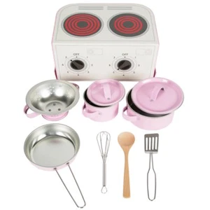Juego de cocina para niños de juguete rosa Sass & Belle cacerola utensilios caja de juegos para niños - Imagen 1 de 6