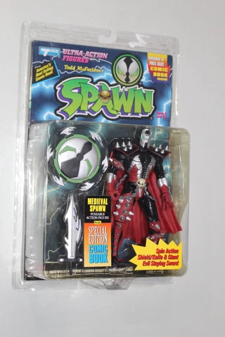 McFarlane Toys Medieval Spawn Series 1 Action Figure 1994 Black New Cover