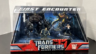 Transformers 2007 First Encounter Barricade, Frenzy, Sam, Mikaela Display Pack - Image 1 of 4