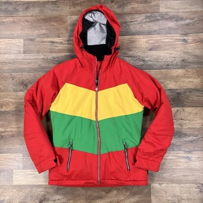 Chaqueta Obermeyer Mujer 8 Rojo Con Capucha Invierno Snow Board Esquí Abrigo Foto 1 de 4