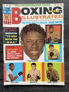BOXING ILLUSTRATED & WRESTING NEWS VINTAGE SPORTS MAGAZINE OCTOBER 1966 - Picture 1 of 2