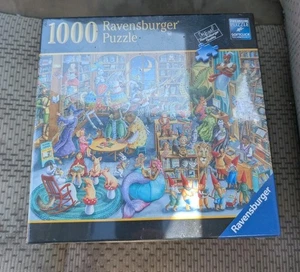 Ravensburger Puzzle 1000 Teile, Mitternacht in der Bibliothek NEU 8"x 8"x 3" Box - Bild 1 von 3