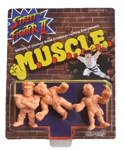 Street Fighter II M.U.S.C.L.E. Figuren 3er Pack aus Super7 Ryu Bison Vega versiegelt - Bild 1 von 3