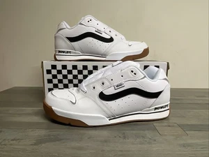 Vans Rowley XLT Skate Shoes White/Black Sneakers Men's Size 13 NEW - Picture 1 of 12