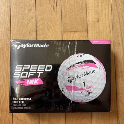 Pelotas de golf TaylorMade 2024 SpeedSoft tinta rosa (1 docena) Foto 1 de 2