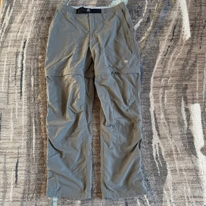 Women's Mountain Hardwear Lined Conversion Cargo Hiking Outdoor Pants Shorts 10 - Picture 1 of 10