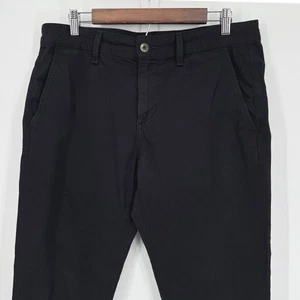 Rag & Bone Black Black Cotton Chinos Pants Mens Size 33 - Picture 1 of 7