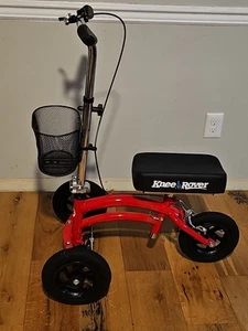 KneeRover Jr lenkbarer ALL TERRAIN Knie Scooter Walker | rot | - Bild 1 von 11