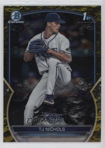 Refractor de cráter lunar amarillo cromado Bowman Draft 2023/75 TJ Nichols #BDC-153 - Imagen 1 de 3