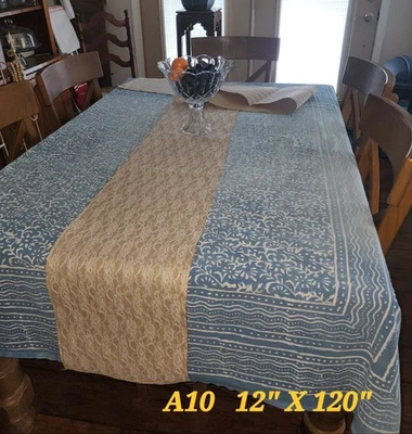 Corredores de mesa de arpillera y encaje.  Total de 18.  Usado para duchas, fiestas, bodas. Foto 1 de 4