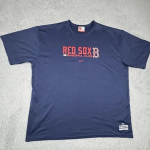 Boston Red Sox Shirt Mens XL Blue MLB Baseball Nike Dri-FIT Tee Short Sleeve - Picture 1 of 4
