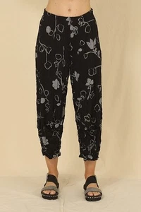 Chalet Et Ceci Jesse Pants Cargo Pockets Crinkle Lantern L Printed Floral - Picture 1 of 15