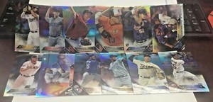 2016 Topps Chrome Refractor Lot 12 w/Manny Machado,Jose Berrios,Byung-Ho Park RC