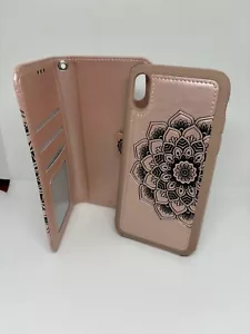 caseowl wallet abnehmbare Hülle kompatibel mit iPhone XR ROSEGOLD Stoßfest - Bild 1 von 6