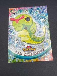 Pokemon Topps 1999 Series 1 Blue Logo #10 CATERPIE