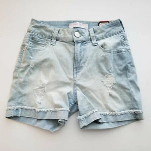 No Boundaries NWT Jean Shorts Light Wash Distressed Denim Sz 3 - Picture 1 of 8