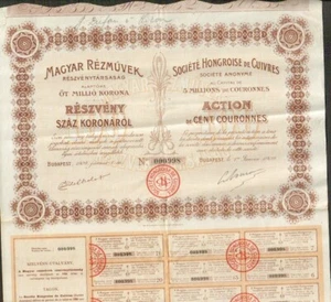 Société Hongroise de CUIVRES (HONGRIE) (W) - Imagen 1 de 1