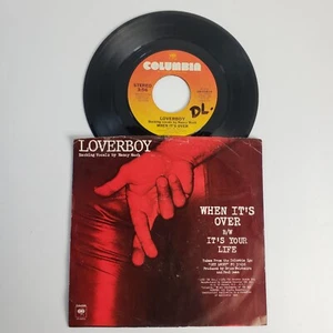 Loverboy "When It's Over" 45 Vg+ Tested Jukebox Picture Sleeve Worn  - Foto 1 di 9