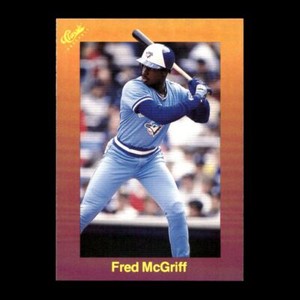 Fred McGriff 1989 Classic Travel Toronto Blue Jays #116 R320I 61