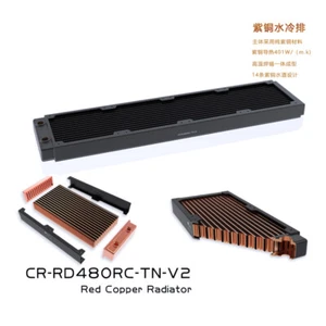 Radiatore Granzon 30 mm spessore 48 cm rame singola fila per ventola 12 cm CR-RD480RC-TN-V2 - Foto 1 di 16