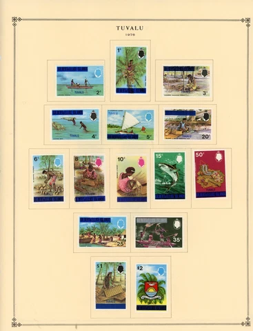 TUVALU--Collection of 384 Stamsp and Souvenir Sheets mounted on Pages Cover