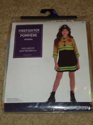 Disfraz, Mujer, Bombero, Niño XL 14-16, NUEVO EN PAQUETE Foto 1 de 4