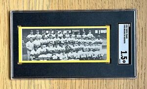 1951 Topps Teams Brooklyn Dodgers Undated Team Card SGC 1.5 - RARE CARD!