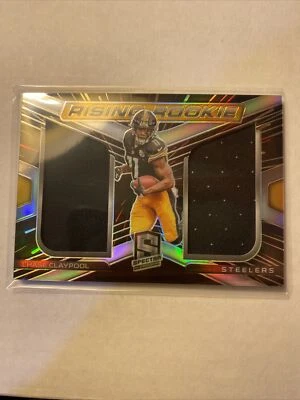 Chase Claypool 2020 Spectra Rising Rookie RC Dual Jersey 23/99 - Image 1 of 2