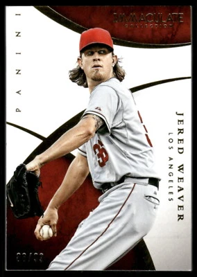Panini Immaculate #65 Jered Weaver 2015 Foto 1 de 2