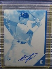 2015 Topps Finest Rusney Castillo Rookie Cyan Printing Plate Auto RC 1/1 Red Sox