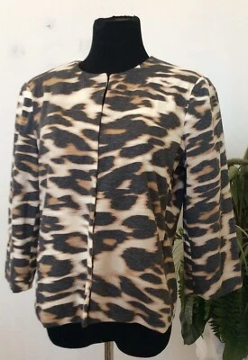 Новый с Ярлыками East5th женщин леопард печать полиэстер смесь Blazer куртка размер L, $60 - Изображение 1 из 4