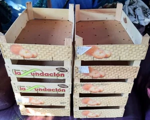 ✅ 5 cajas de almacenamiento apilables de madera grandes, bandejas, cajas, bricolaje, cesta - Imagen 1 de 1