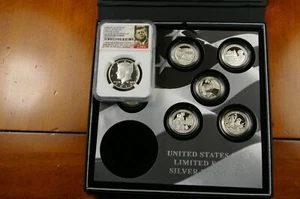 2017 S US MINT LIMITED EDITION SILVER PROOF SET W/ 50C NGC PF 69 (MISSING EAGLE) - Picture 1 of 6