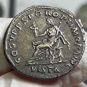📜 Roman Empire AR Trajan 98-117 Denarius Rome 103-111 RIC 108 EF - Picture 1 of 5