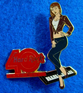 SYDNEY AUSTRALIA 40th *DECADES GIRL SERIES* ERAS OF ROCK Hard Rock Café PIN LE - Imagen 1 de 2