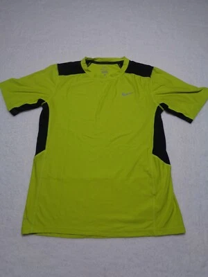 Nike Shirt Short Sleeve Child Extra Large Yellow Dri-Fit Youth Football 00280 - Image 1 of 4