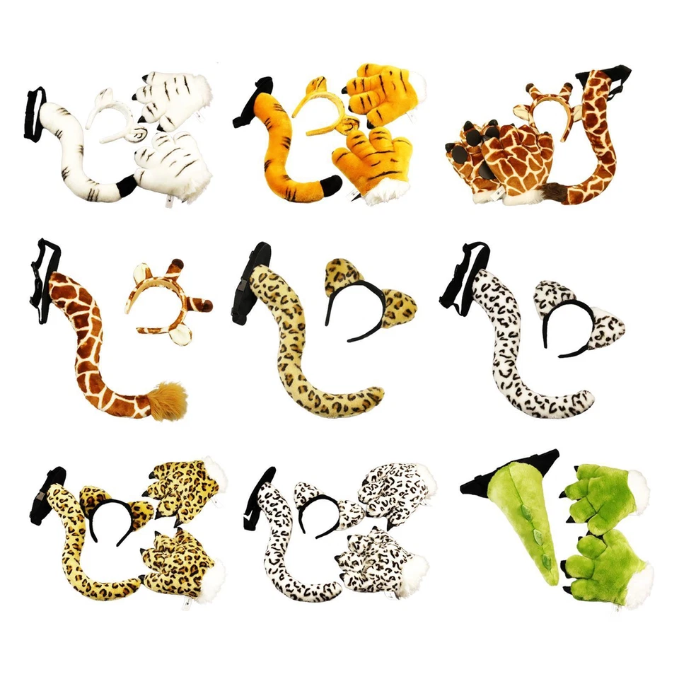 Cosplay Tail Set Costume Dress up Cosplay Decor Animal Themed Parties for - Image 1 of 1