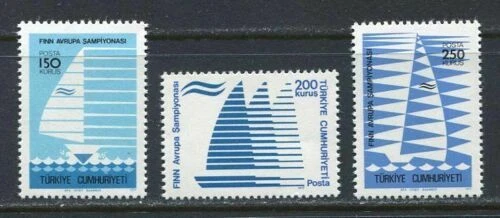 TURKEY - 1977 MNH "European Sailing Championship" Complete Set Of 3 Stamps !! - Image 1 of 1
