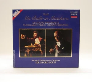 Verdi ~ Un Ballo in Maschera ~ Solti, Pavarotti, Price [2xCD] 1985 London - Picture 1 of 4
