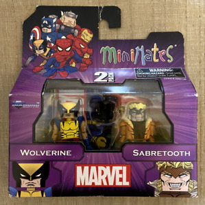 WOLVERINE & SABRETOOTH Marvel 2-Pack Diamond Select Minimates Figures