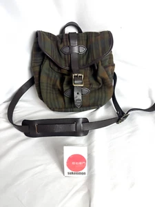 Filson Hawthorne Plaid Wool Otter Green Small Field Bag Made in USA - Picture 1 of 10