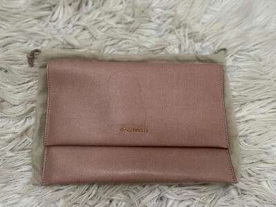 Coccinelle Pink Leather Envelope Clutch Bag - Image 1 of 4
