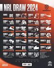 2024 WESTS TIGERS NRL BIG 420mm RUGBY ALL TEAMS MATCH FIXTURE POSTER, DRAWS