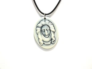 Haunted Mansion Madame Leota Black Cord Necklace Tombstone Bust - Picture 1 of 24