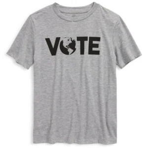 Tucker and Tate Kid's Grey Vote Graphic T-Shirt size 6 - Picture 1 of 5