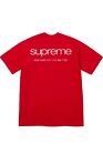 Koszulka Supreme NYC czerwona duża nowa limitowana 2023 oryginalne logo przód i tył
