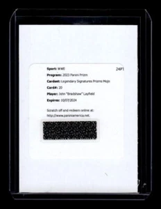 2023 Prizm WWE Legendary Signatures Prizms Mojo #20 John "Bradshaw" Layfield /25 - Picture 1 of 2