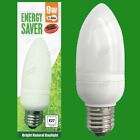 8X 9W Low Energy Cfl E27 Candle 5600K Daylight White, Sad, Es, Light Bulb Lamp