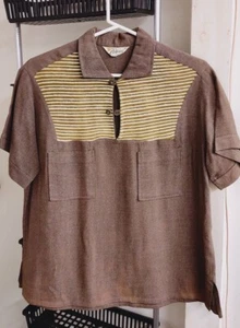 ๐คฉ WOW! CLASSIC Rockabilly Vintage 50s WESTERN WEAR CALIFORNIA GABARDINE SHIRT - Picture 1 of 4
