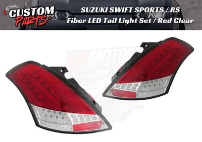 SUZUKI SWIFT SPORTS RS ZC32S ZC72S Fiber LED Tail Light Set Red /Seq Blinker JDM - Image 1 of 4